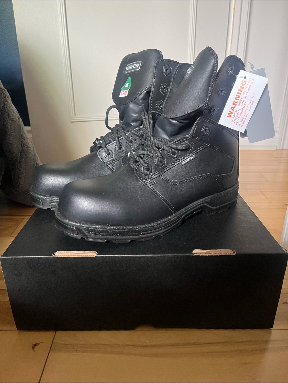 Black Men's Tactical Work Boots -